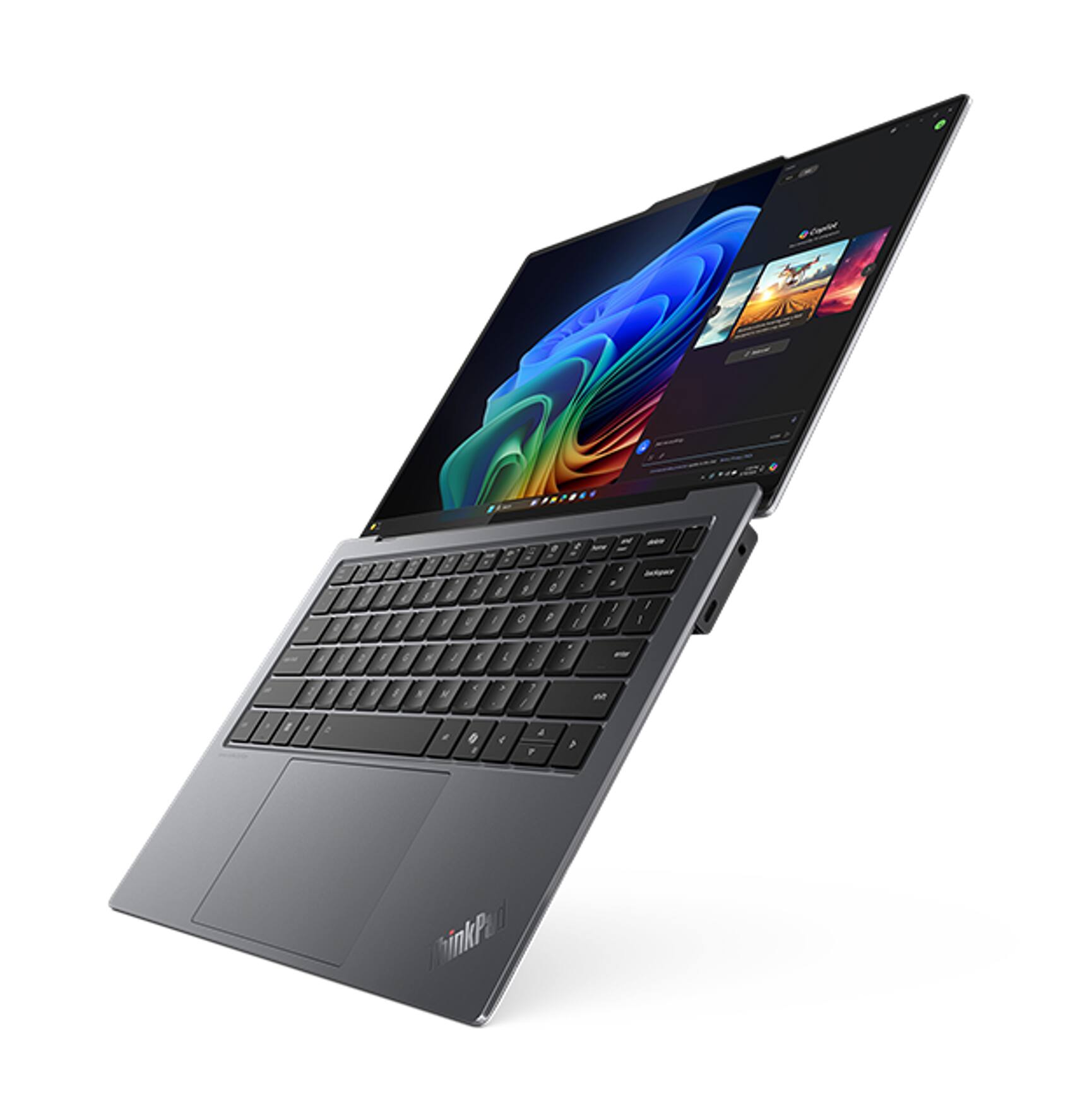 Alt View 9. Lenovo - ThinkPad X9 14 Aura Edition Laptop 14.0 2.8K Display (Ultra 7-268V, 32GB, Win 11 Pro) w/Dockztorm Wireless Mouse - Thunder Grey.