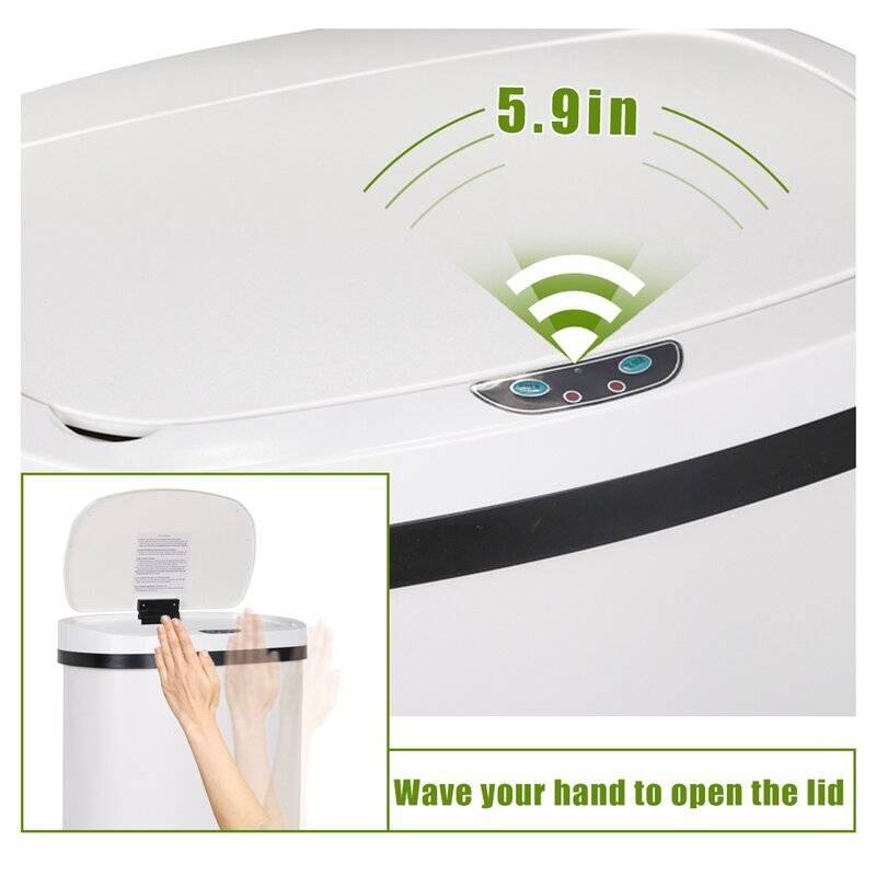 5.9 in

Wave your hand to open the lid