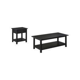 Coaster Co. of America - Payne 2-piece Coffee and 1-drawer End Table Set Java - Black