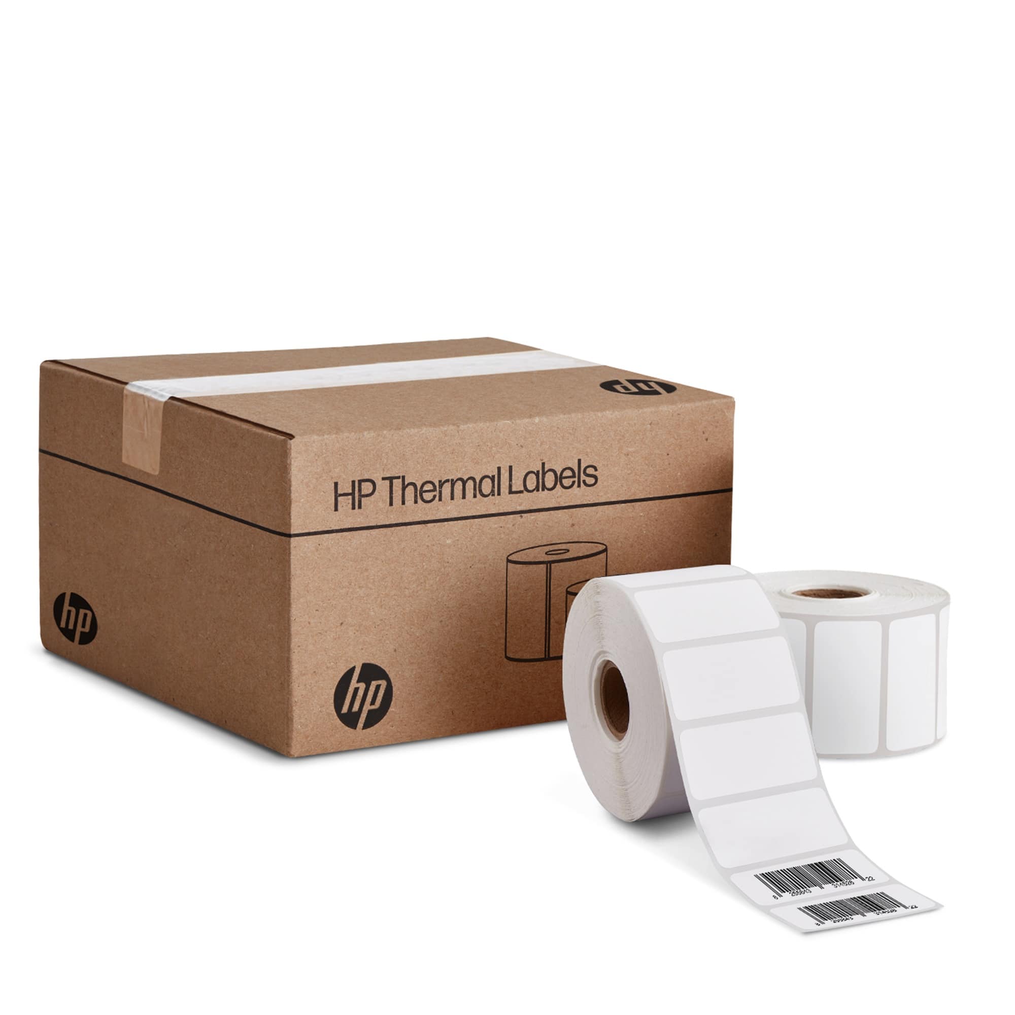 HP - 2 x 1” Direct Thermal Shipping Labels, Multipurpose Thermal Labels, 2 Rolls (2750 Labels)