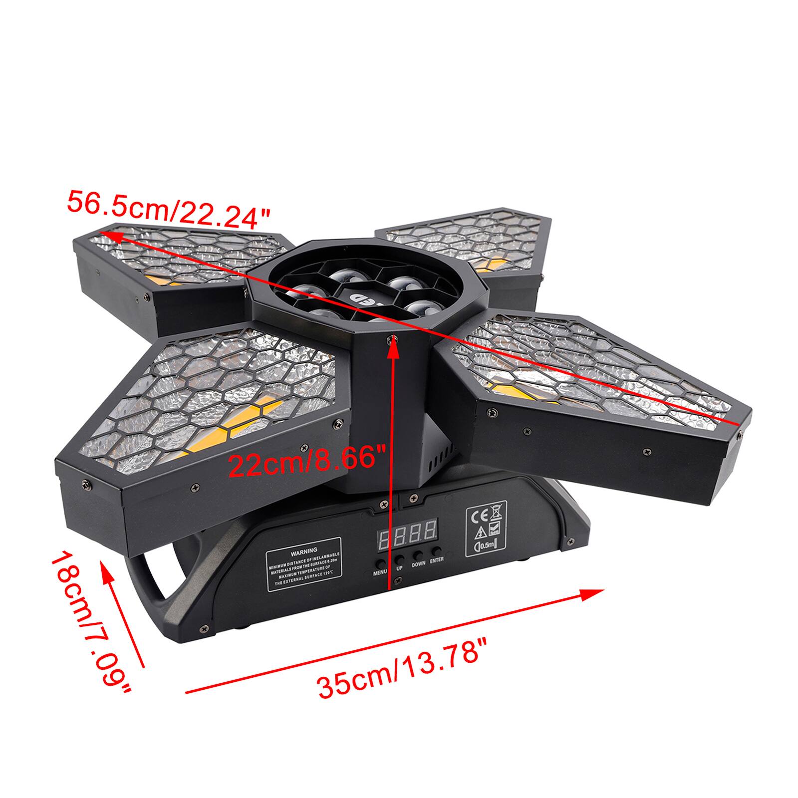 56.5cm/22.24"  
18cm/7.09"  
22cm/8.66"  
35cm/13.78"  
35cm/13.78"