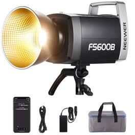 Neewer - FS600B 600W Bi-color COB LED Light - Black