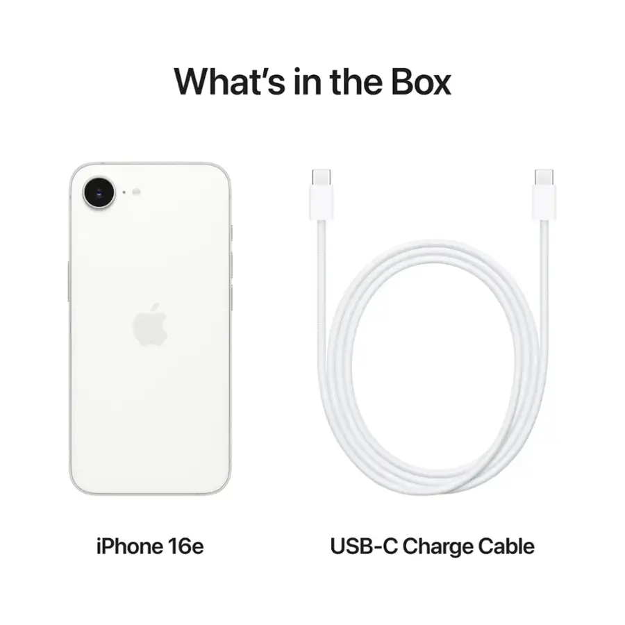 What's in the Box: iPhone 16e USB-C Charge Cable