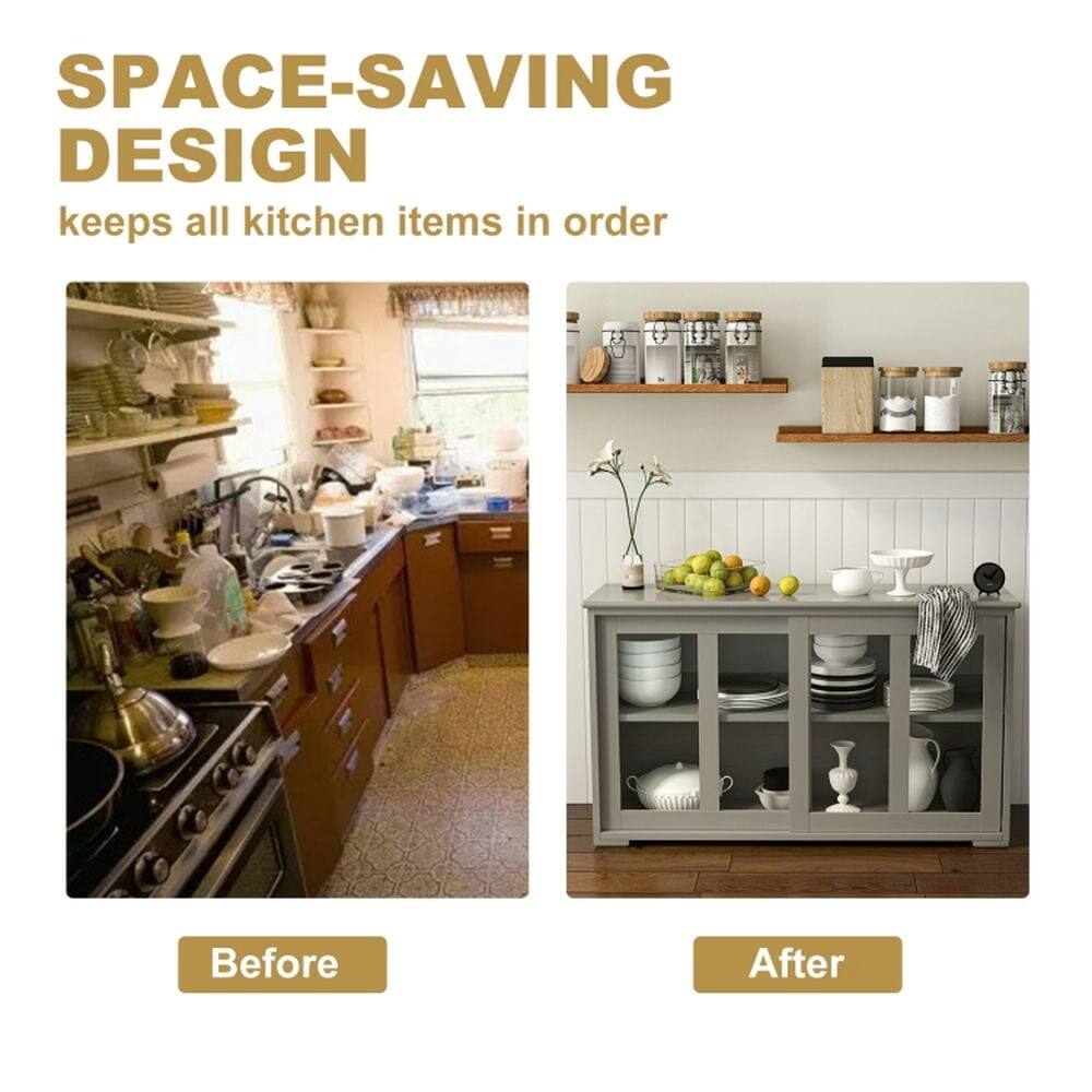 SPACE-SAVING DESIGN  
keeps all kitchen items in order  

Before  
After