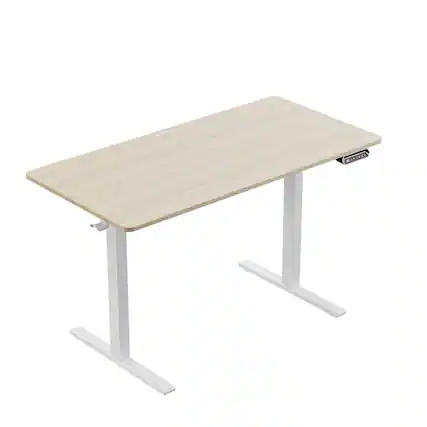 Front. HUANUO - Adjustable Standing Desk - 40″ x 24″ - Natural.