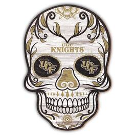 Fan Creations - UCF Knights 12'' Sugar Skull Sign - Multicolor