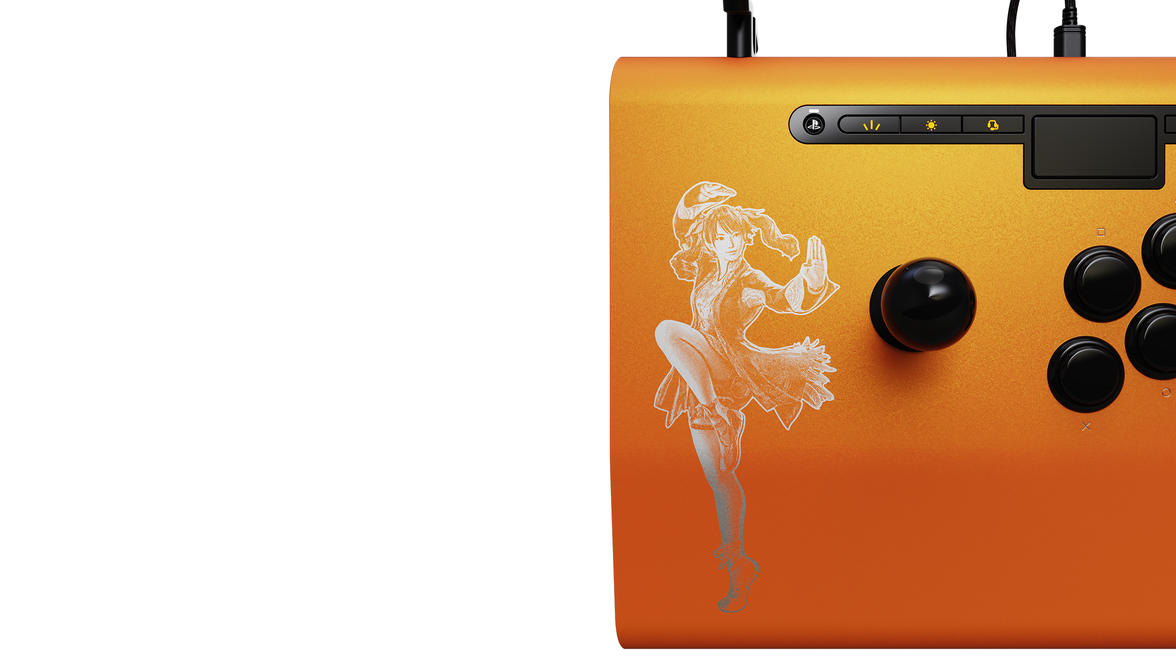 Alt View 4. Performance Designed Prod - TEKKEN 8 Victrix™ Pro FS Arcade Fight Stick - Orange.