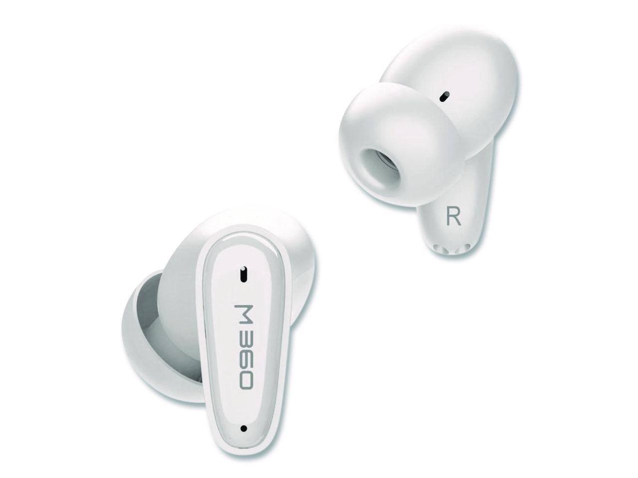 Alt View 2. Morpheus 360 - Morpheus 360 TW1800W Nemesis True Wireless Earbuds - Bluetooth Headphones with Microphone - White - White.