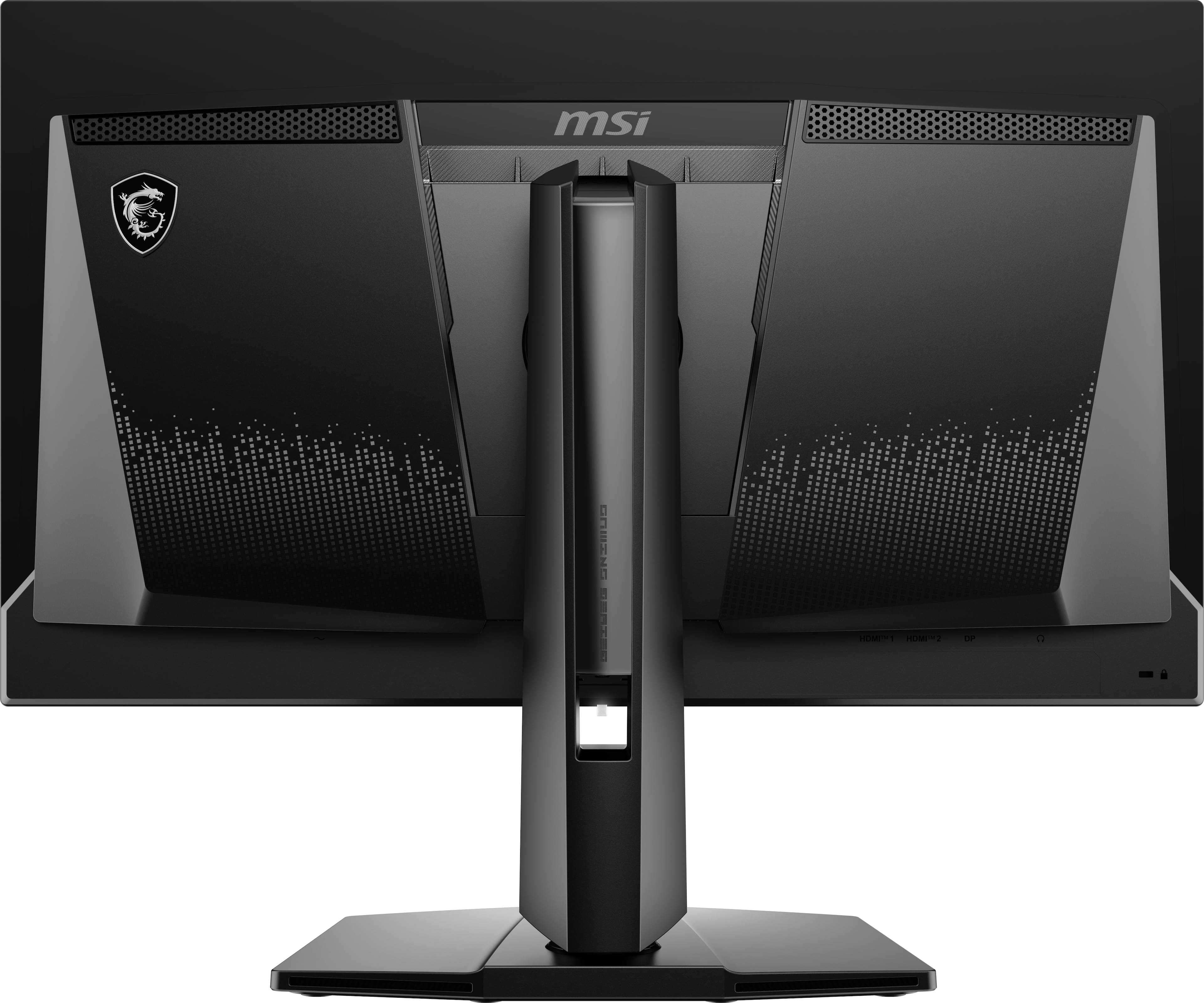 The text on the image reads "MSI," which is the brand of the monitor.