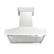 Angle. ZLINE - ZLINE 36 in. Wooden Wall Mount Range Hood (KBWW-36) - Smooth Bright White.