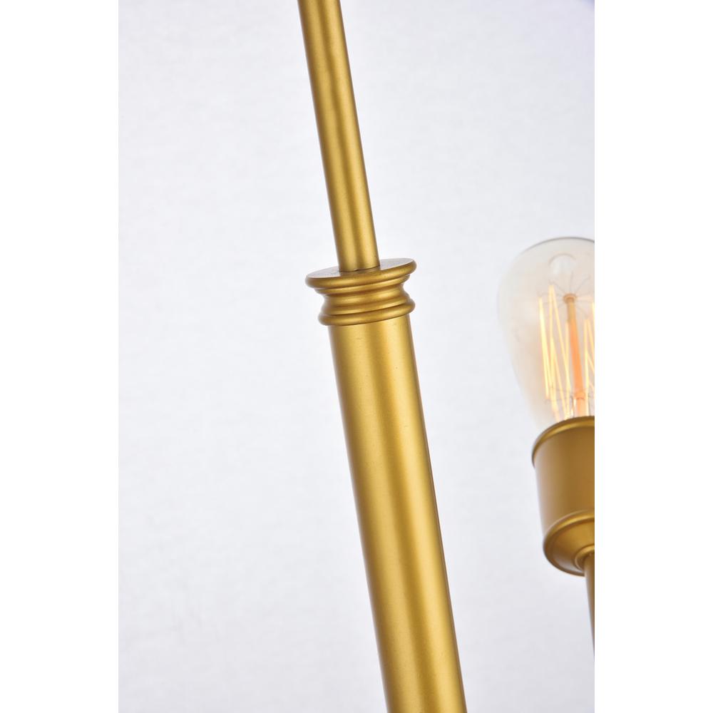 Angle. Living District - Axel 6 Lights Brass Pendant - Brass.