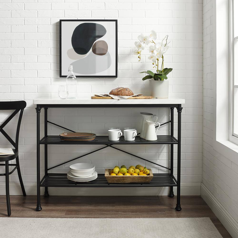 Alt View 10. Crosley Furniture - Madeleine Entryway Console Table - White Marble.