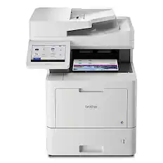 Front. Brother - MFC‐L9610CDN Enterprise Color Laser All‐in‐One Printer - White.