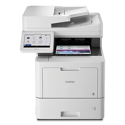 Brother - MFC‐L9610CDN Enterprise Color Laser All‐in‐One Printer - White