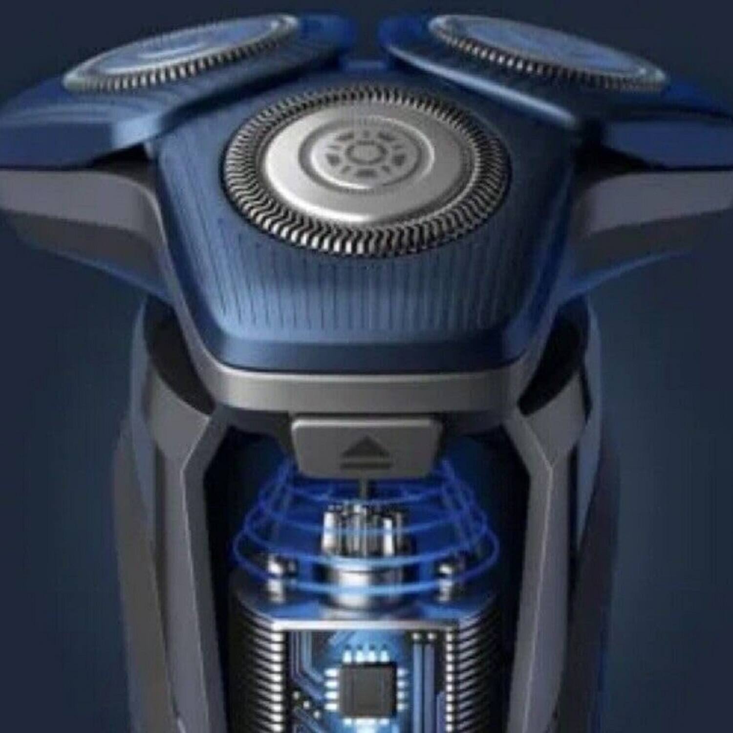 Back. Philips Norelco - S6800 Wet and Dry Cordless Electric Shaver Set, SenseIQ Technology, Series 6000.