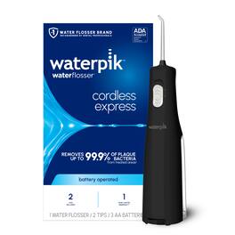 Waterpik - Cordless Express Portable Water Flosser with 2 Settings, 2 Tips, ADA Accepted, (Packaging May Vary) - Black