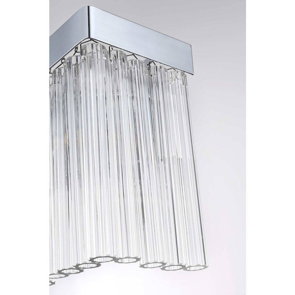 Alt View 3. Elegant Lighting - Harlow 19 inch Wall Sconce in Chrome - Chrome.