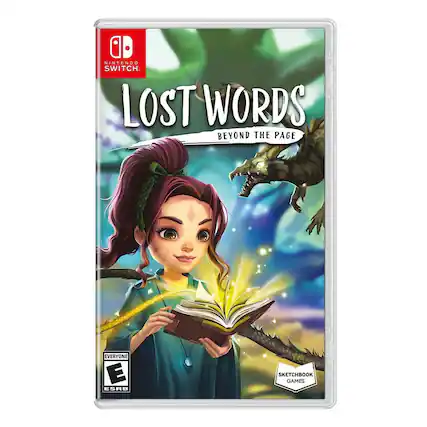 NINTENDO SWITCH
LOST WORDS
BEYOND THE PAGE
EVERYONE E ESRB
SKETCHBOOK GAMES - E (Everyone)