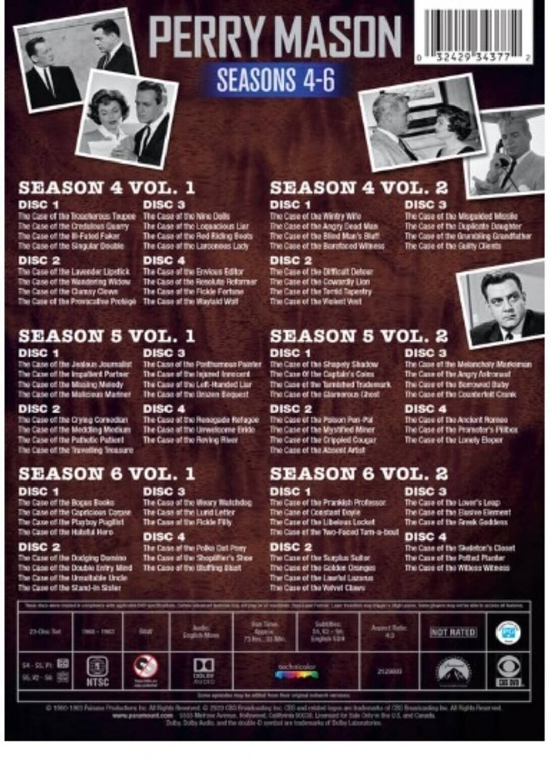 Alt View 1. Perry Mason: Seasons 4-6   - DVD.