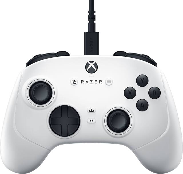 Razer - Wolverine V3 Tournament Edition Wired Gaming Controller with 6 Remappable Buttons, Licensed for Xbox Series X|S, PC - White