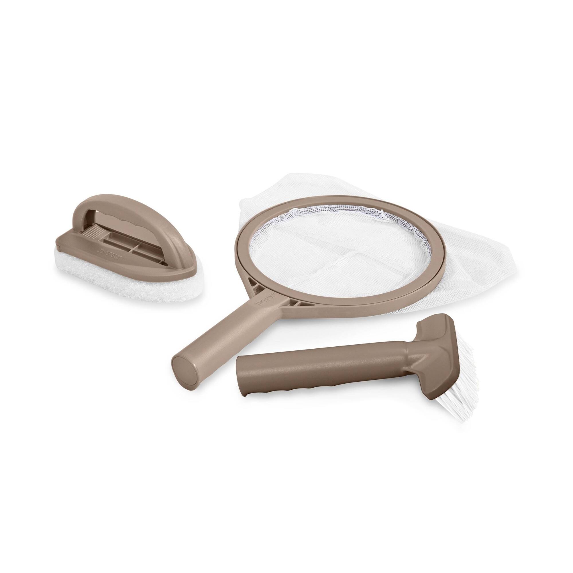 Alt View 7. Intex - INTEX PureSpa Plus Greywood Inflatable Hot Tub Bubble Jet Spa with Accessory Kit - Grey.