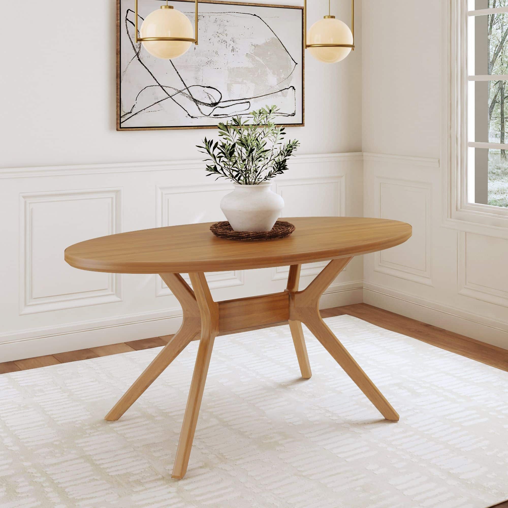Plank+Beam - Verso Oval Dining Table (62 x 34in / 1570 x 872mm) - Pecan