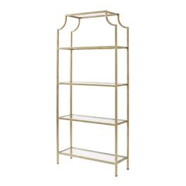 Crosley Furniture - Aimee Etagere Bookcase - Soft Gold
