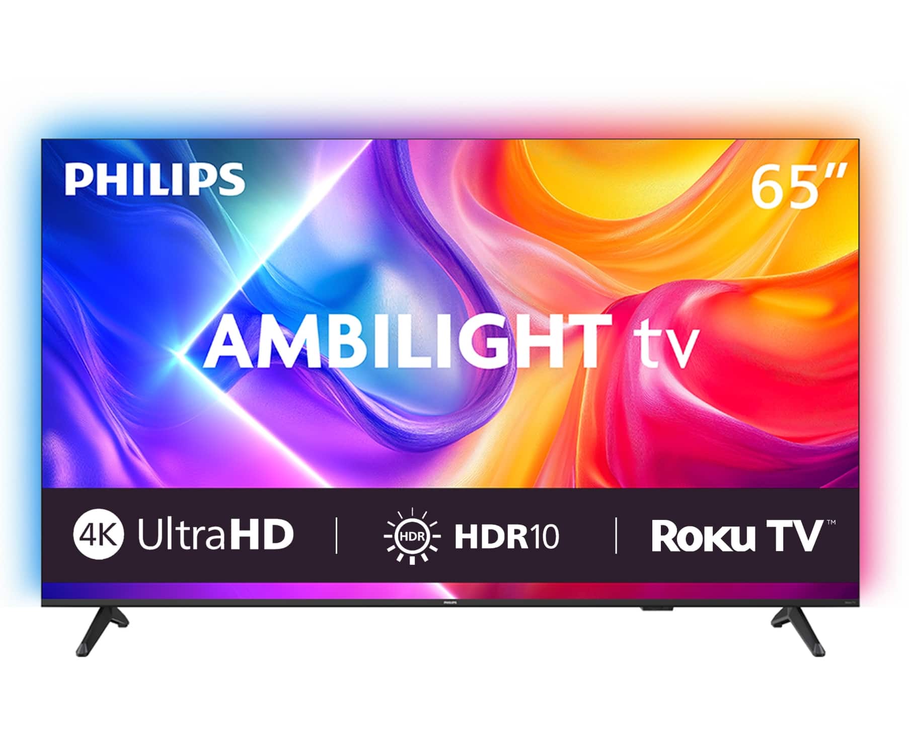 Philips - 65" Class 7800 Series Ambilight 4K UHD Smart Roku TV