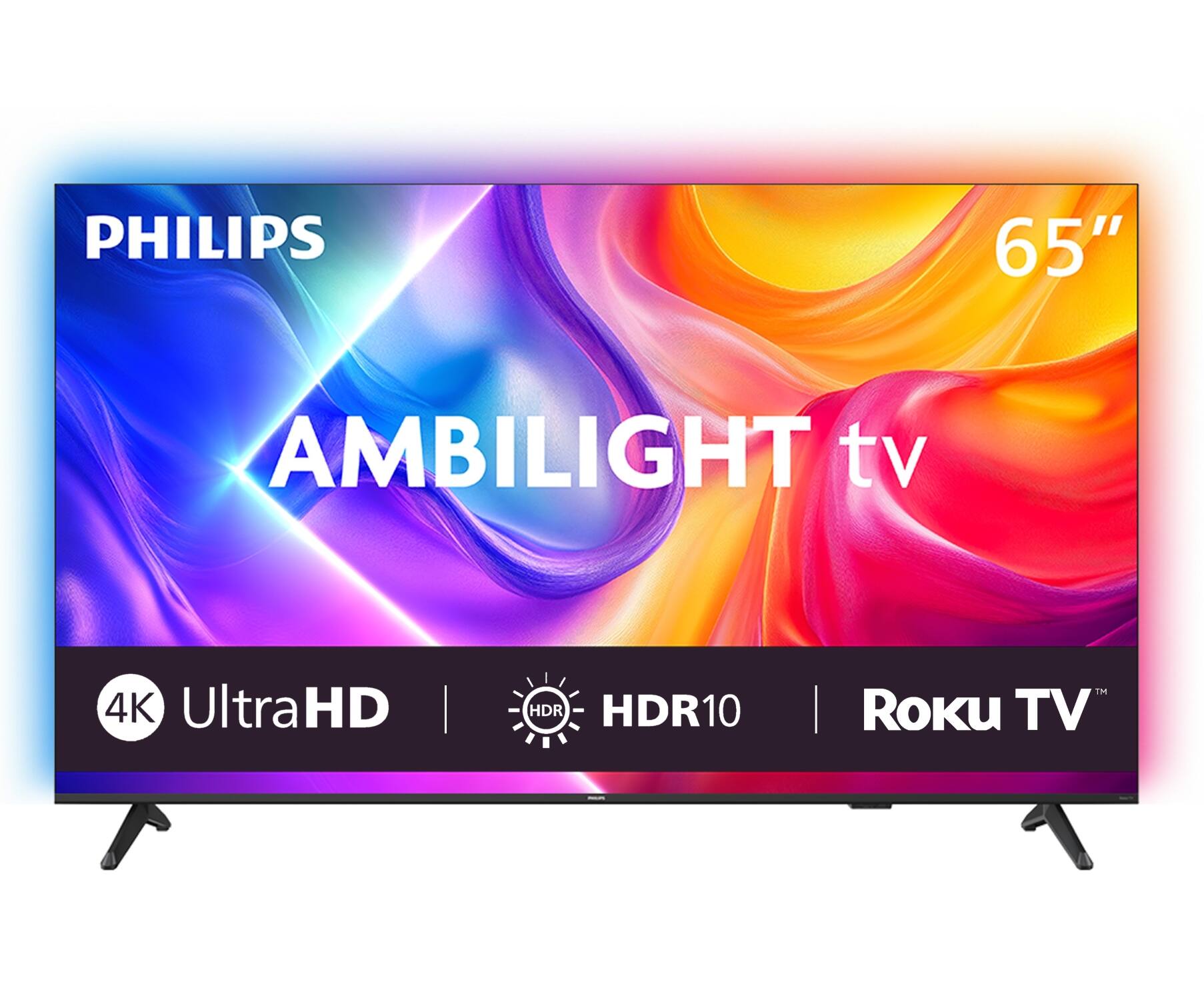 Philips - 65" Class 7800 Series Ambilight 4K UHD Smart Roku TV