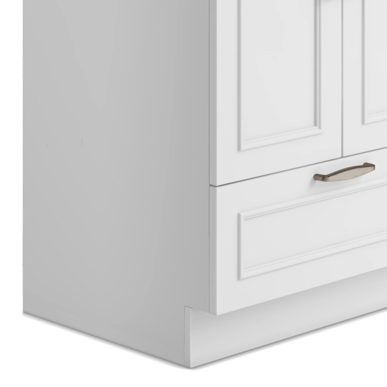 Alt View 5. Simpli Home - Cardinal  All-in-One 24-inch Utility Sink & Cabinet - Pure White.