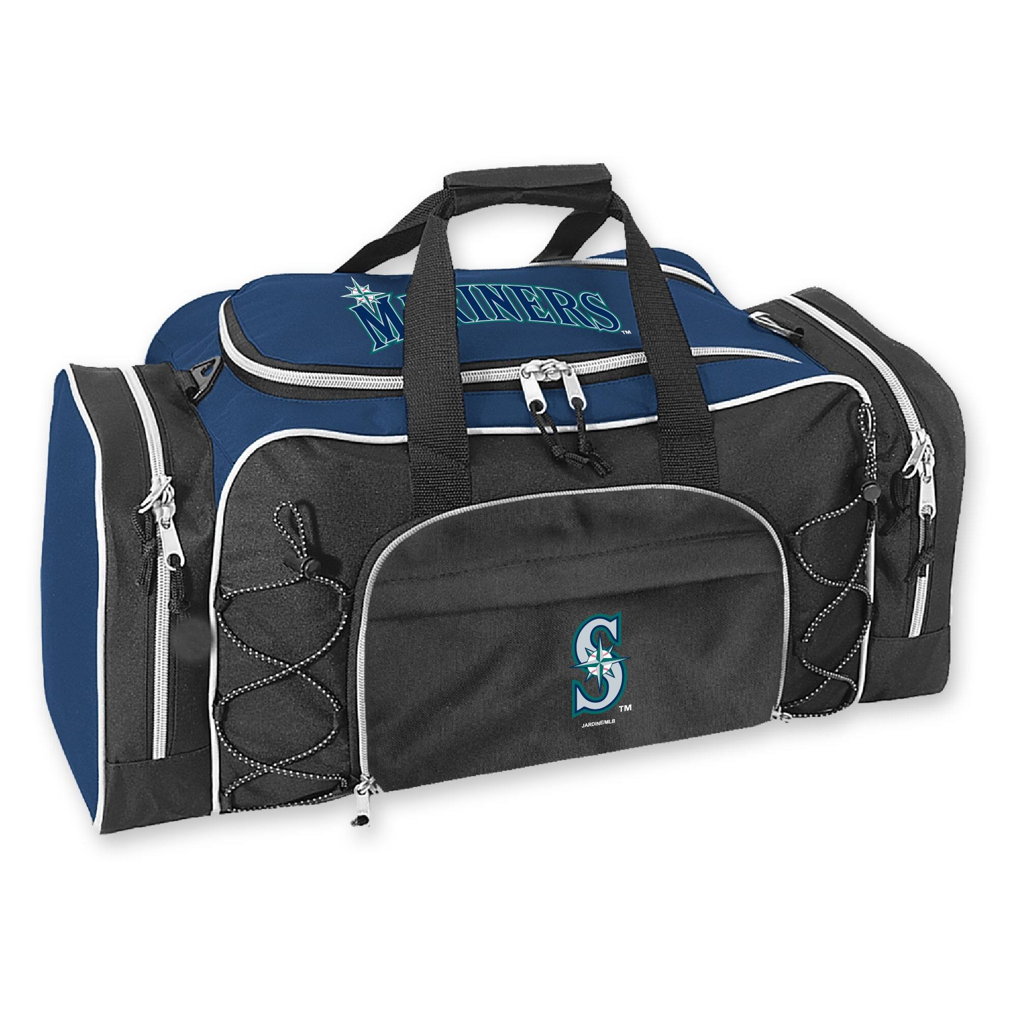 Front. Jardine - Seattle Mariners Action Duffel Bag - Navy.