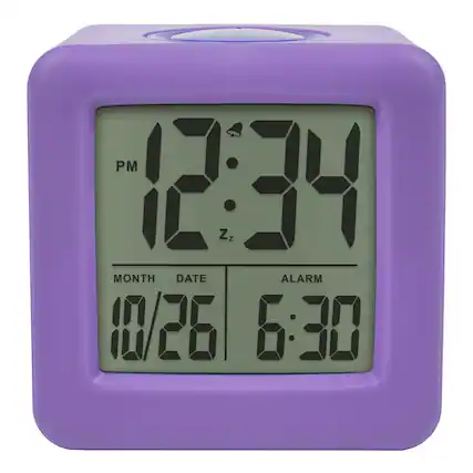 PM 12:34 Zz MONTH DATE ALARM 10/26 6:30