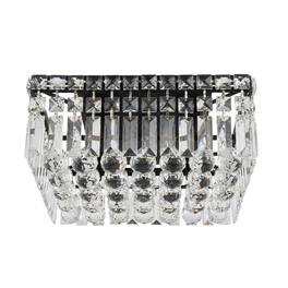 Elegant Lighting - Maxime 14 Inch Black Flush Mount - Black And Clear