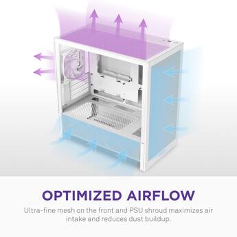 NZXT H3 Flow Micro ATX High Airflow PC Case White - Best Buy NZXT H3 Flow Micro ATX High Airflow PC Case White - Best Buy