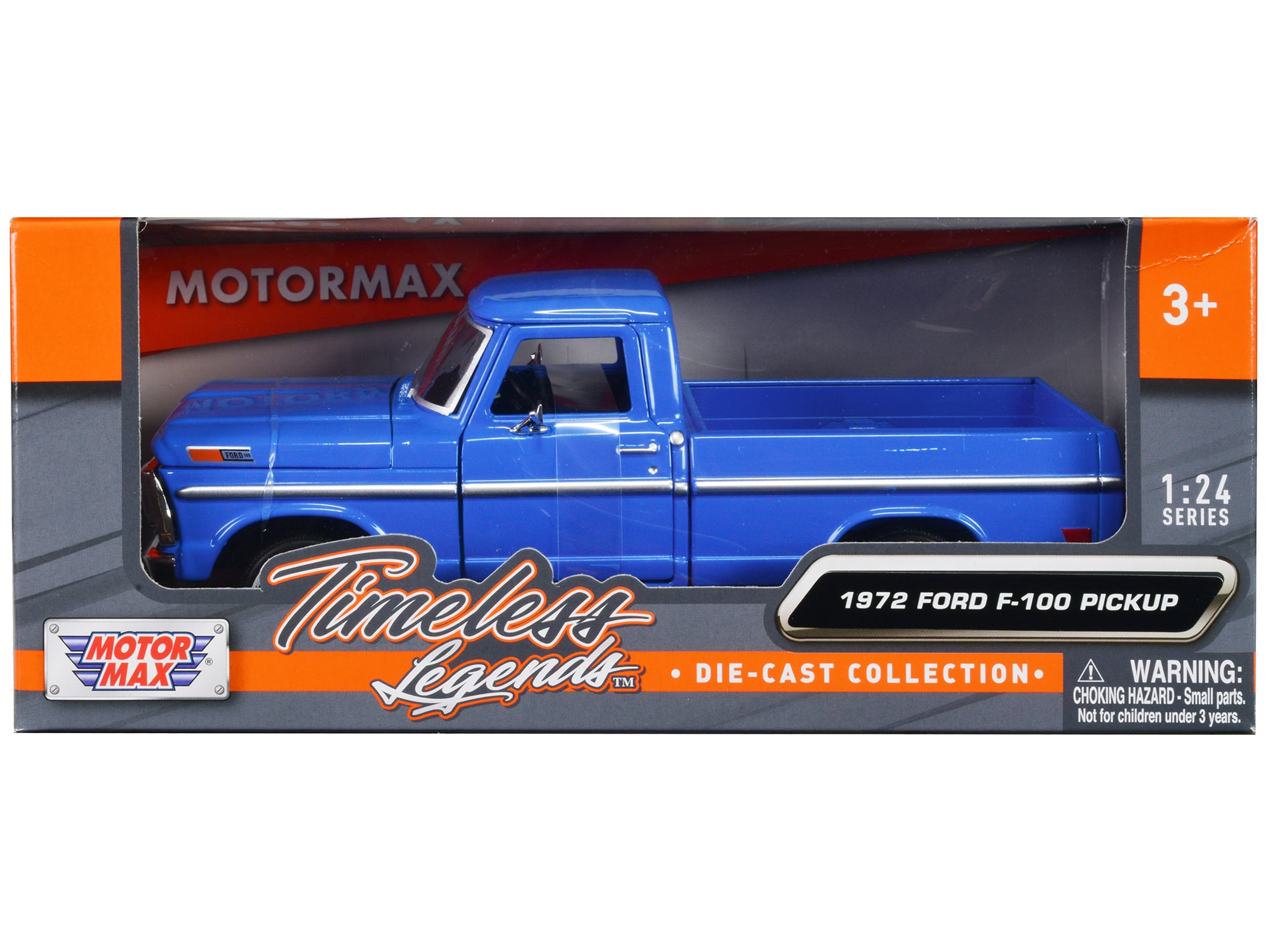 "1972 Ford F-100 Pickup Truck Blue ""Timeless Legends"" Series 1/24 Diecast Model Car by Motormax" price history on PriceWatchPro