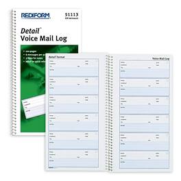 Rediform - Detail Phone Message Pad, 10.63" x 5.63", 100 Sheets/Pad - White