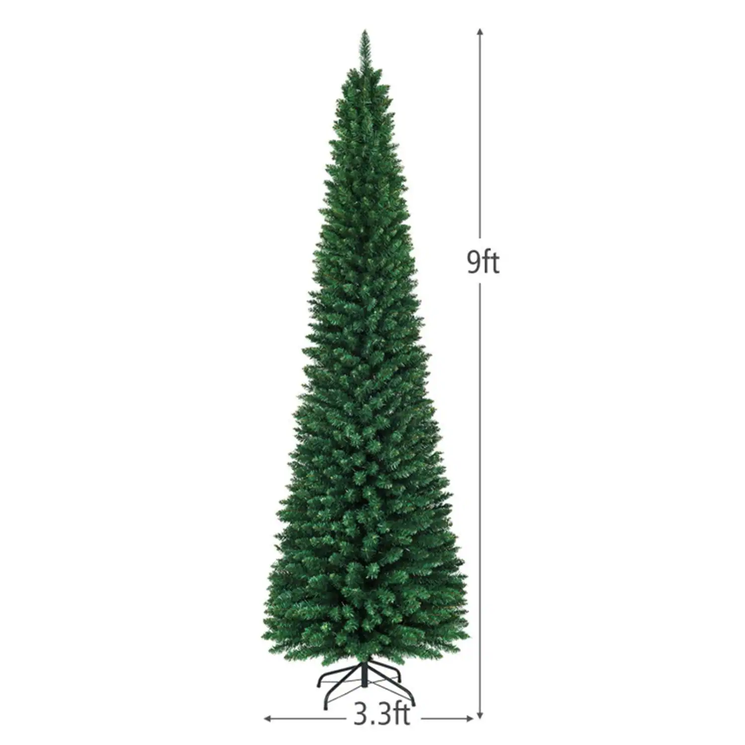 9ft  
3.3ft