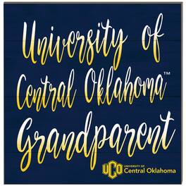 Jardine - Central Oklahoma Bronchos 10'' x 10'' Grandparent Plaque - Navy