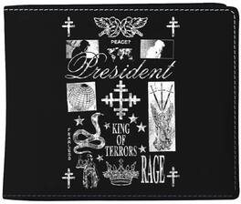 PopMarket - President - Rocksax - President - King of Terrors - Wallet with Coin Pocket (Black) - Multicolor