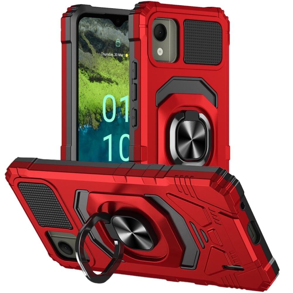 RomeTech - Rome Tech Armor Case with Kickstand for Nokia C110 - Red