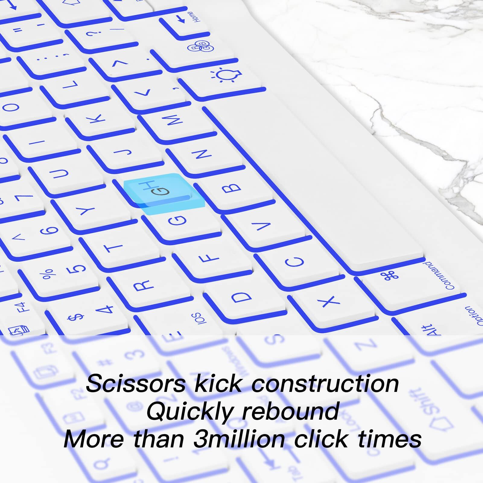 Scissors kick construction  
Quickly rebound  
More than 3 million click times