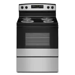 30-inch Amana Electric Range with Bake Assist Temps - Stainless Steel