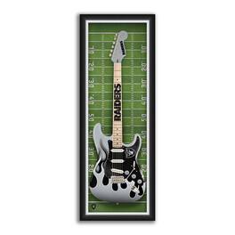 Sporticulture - Las Vegas Raiders 14" x 37" Framed Electric Guitar Print - Green