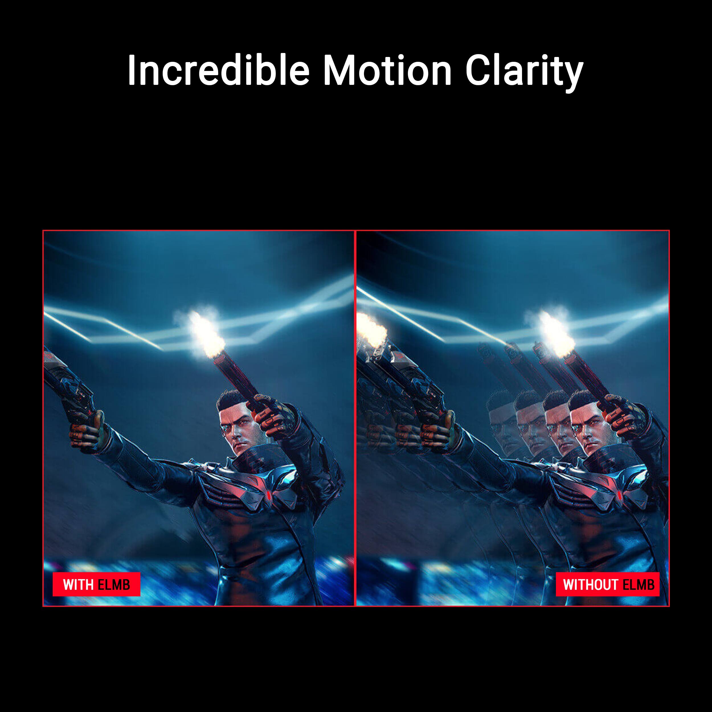 Incredible Motion Clarity

WITH ELMB

WITHOUT ELMB