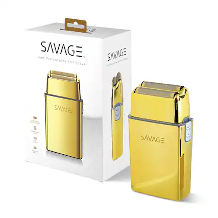 GE High SAVAGE. 1N SAVAGE Performance Foil Shaver. High Performance Foil Shaver. SAVAGE - erprycating Whde thaer smusrta mar maher 70 - - T IU - baun SAVAGE.