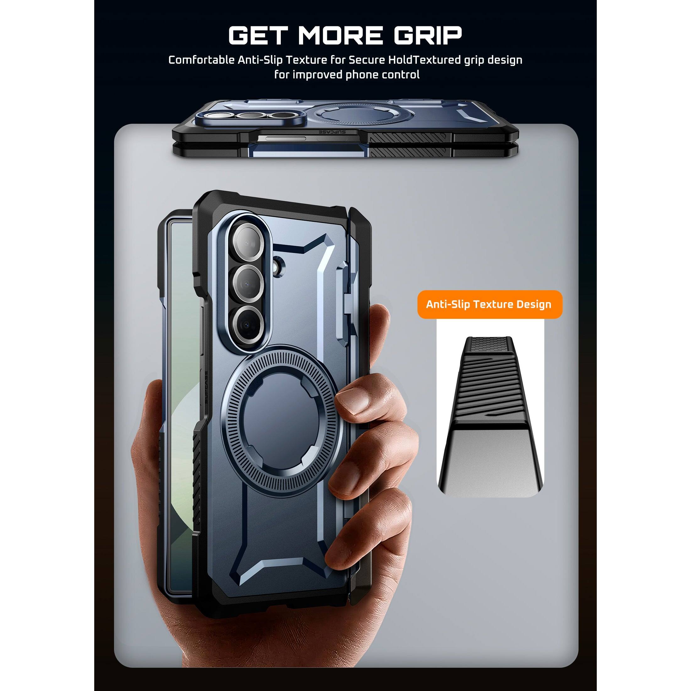 GET MORE GRIP, Comfortable Anti-Slip Texture for Secure Hold, Textured grip design for improved phone control, Anti-Slip Texture Design