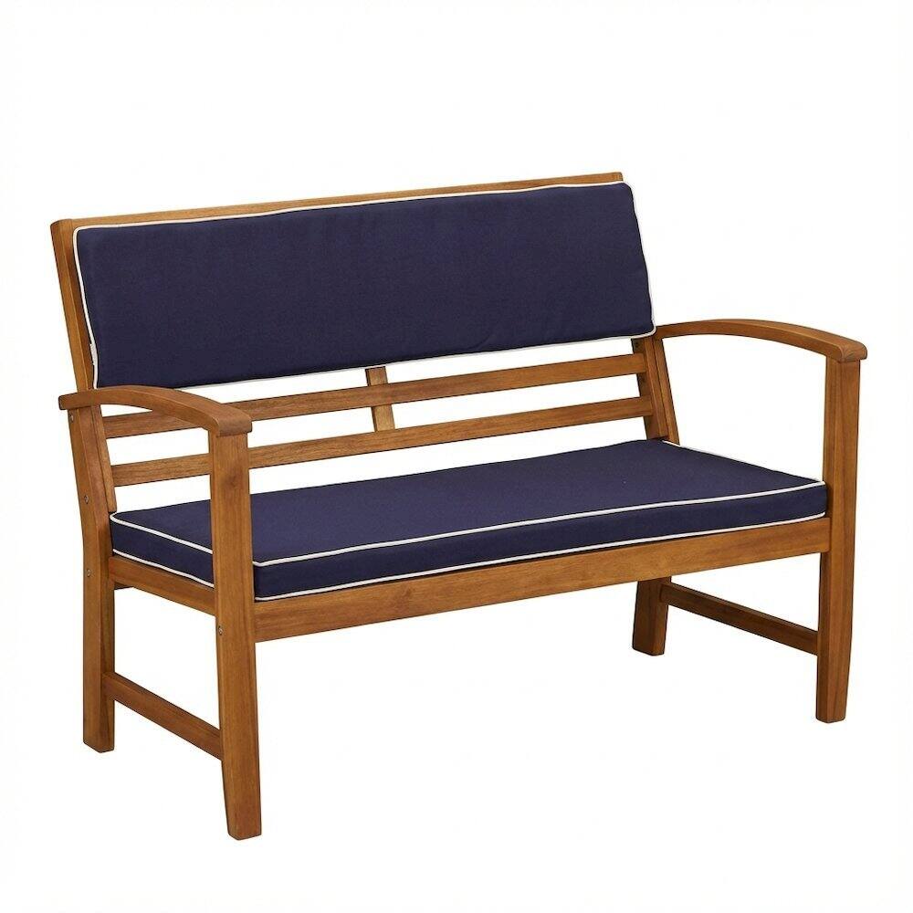 Angle. Outdoor Escape - Wooden Patio Set with Oil Finish - Brown.