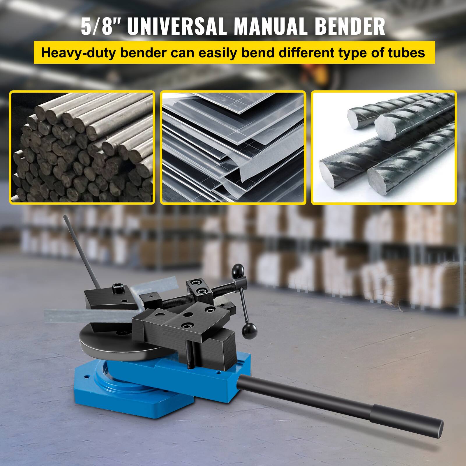 5/8" UNIVERSAL MANUAL BENDER  
Heavy-duty bender can easily bend different types of tubes