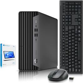 HP - Refurbished Excellent - EliteDesk G6 SFF Desktop PC | Intel i5-10th 3.1GHz | 16GB DDR4 RAM | 512GB SSD | Wireless KB & Mouse | Wi-Fi | Windows11 - Black