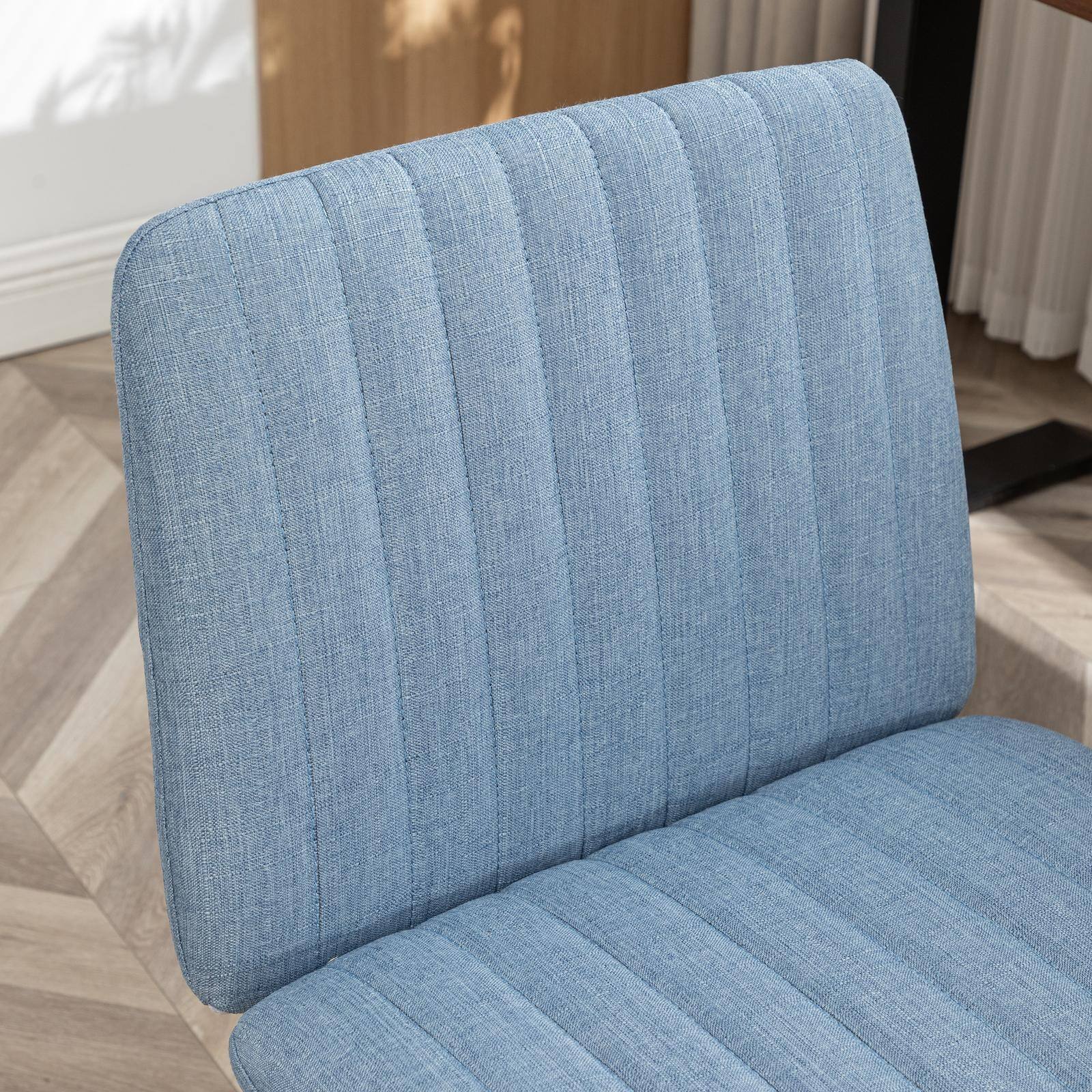 Alt View 7. Spaco - Spaco Executive Office Fabric Chair with 361 Swivel, Height Adjustable, for Long Hours Comfort - Blue.